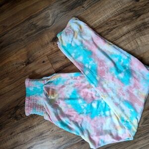 Tie-Dye Lounge Pants M Jenni super soft thick elastic waist